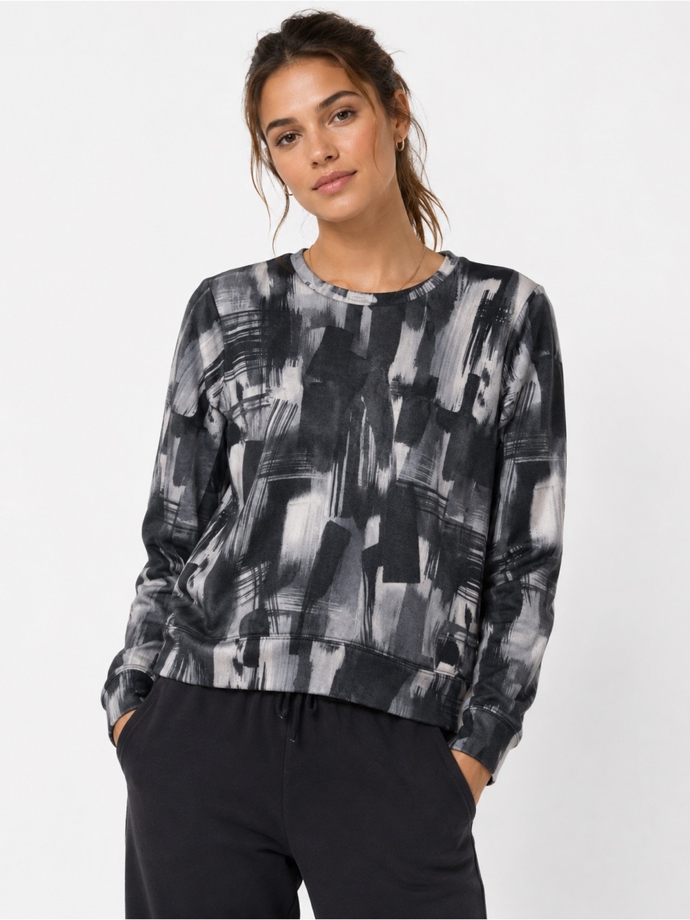 Abercrombie & Fitch Women’s Sz XS Essential Cropped Crew Neck Sweatshirt
